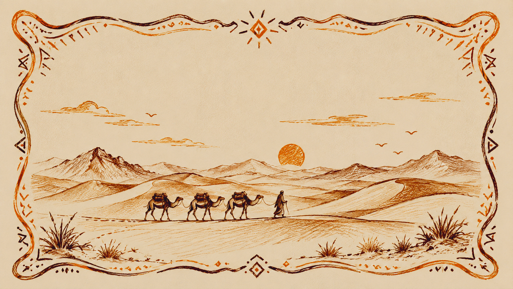 Traversée nomade dans le Sahara